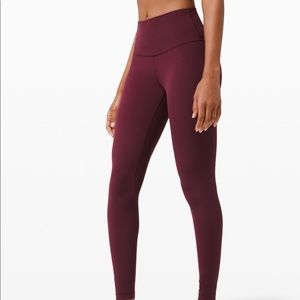 Lululemon align red merlot leggings
